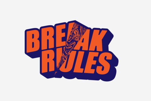 Brak the Rules: Urban Streetwear Graphic Tee Design