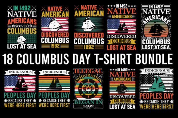 Columbus Day Graphic T-Shirt Bundle: A Complete Creative Kit