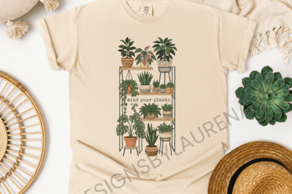 Mind Your Plants T-Shirt Graphic: Cultivating Visual Impact