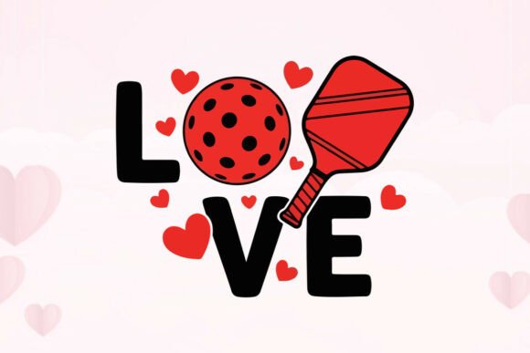 Pickleball Passion Love: A Graphic Design for Modern Connection