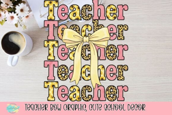 Teacher Bow Graphic: Adorable School Decor