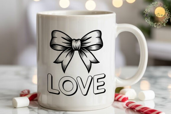 Unleash Your Creativity with the LOVE Bow Graphic Sublimation Design